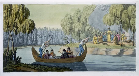 Tromperie du capitaine Wallis par la reine Oberea, planche 45 de 
